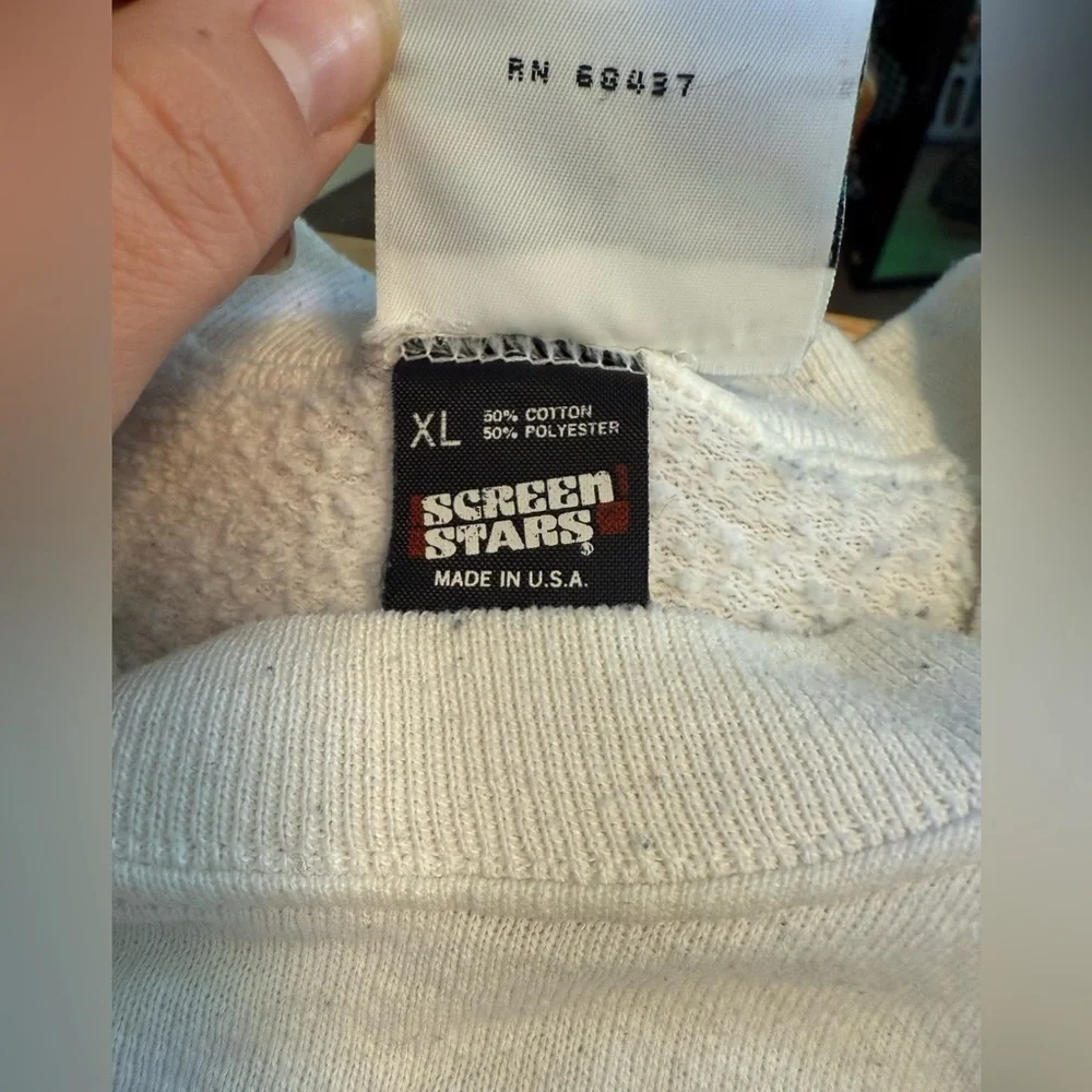 Vintage White Mr. Video Graphic Sweatshirt - Picture 6 of 10